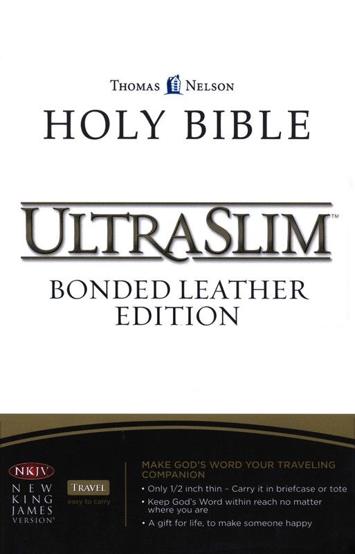 KJV Holy Bible UltraSlim Bonded leather edition