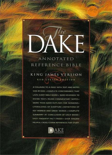 KJV The Dake annotated reference Bible - Burgundy