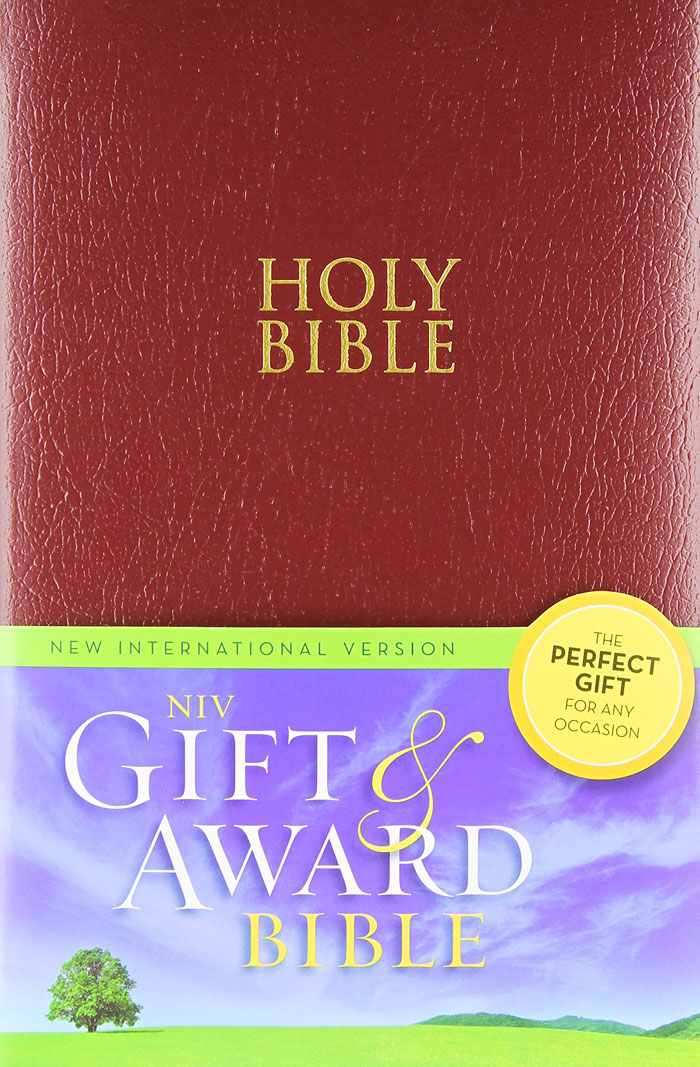 NIV Gift & Award Holy Bible Color Burgundy