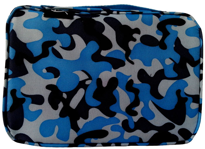 Copribibbia Camouflage blu A57159