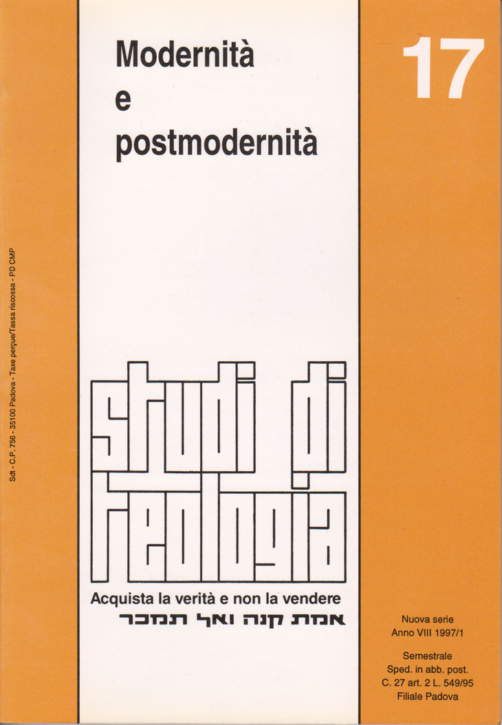 Modernità e postmodernità (Studi di Teologia - n° 17)