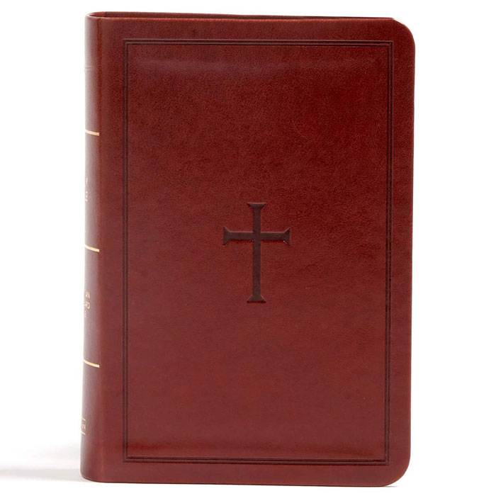 CSB Large Print Compact Reference Bible Brown