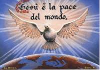 Cartolina "Gesù è la pace del mondo"