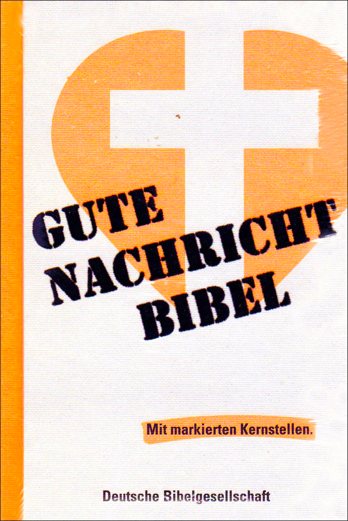 Bibbia in Tedesco GNB con parti centrali evidenziate - Gute Nachricht Bibel mit markierten Kernstellen