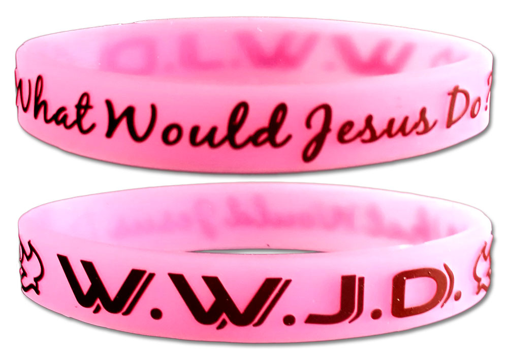 Braccialetto in Silicone "What Would Jesus Do?"
