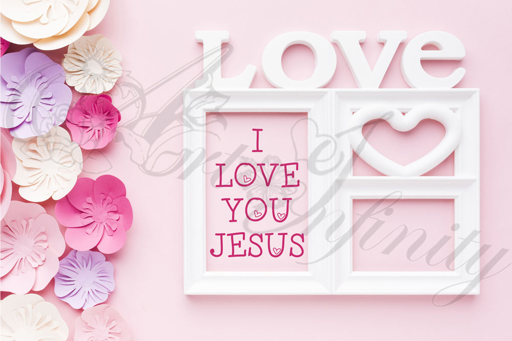 Quadro "Love - I love you Jesus" - Rettangolare piccolo (RTN125)
