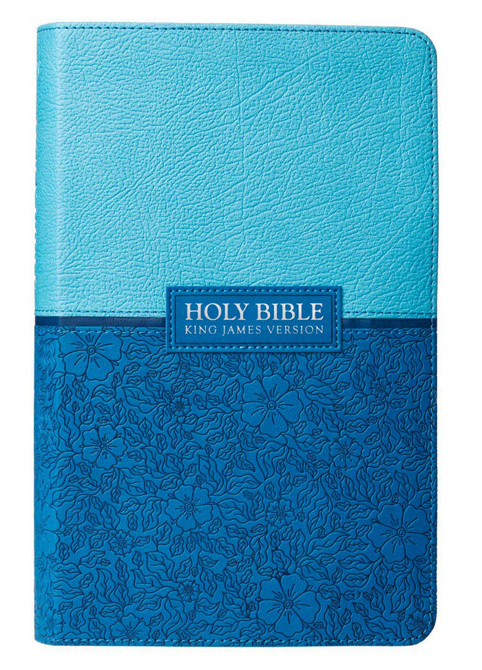 KJV Giant Print Bible Two-tone Blue