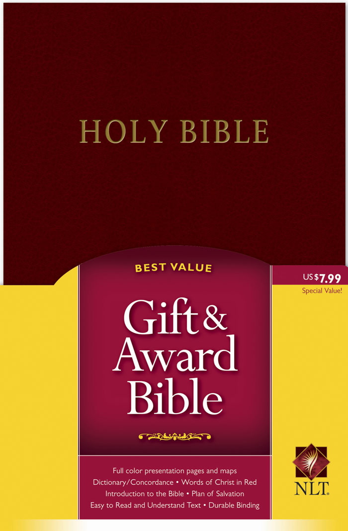 NLT Gift&Award Bible Burgundy