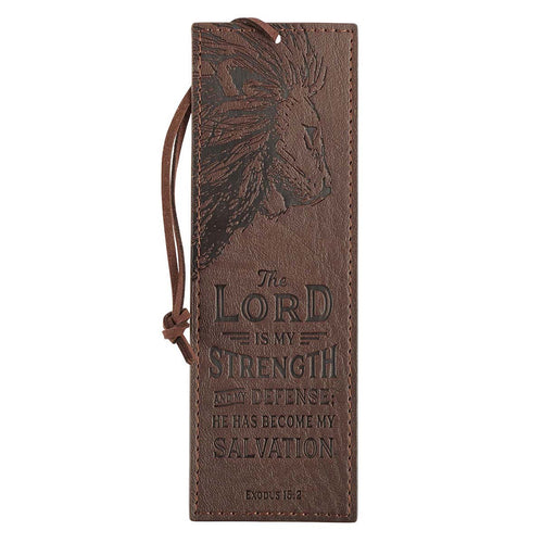 Segnalibro The Lord is my Strenght Brown
