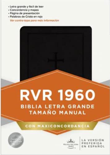 RVR60 Biblia Letra Grande Tamaño Manual Maxiconcordancia negro