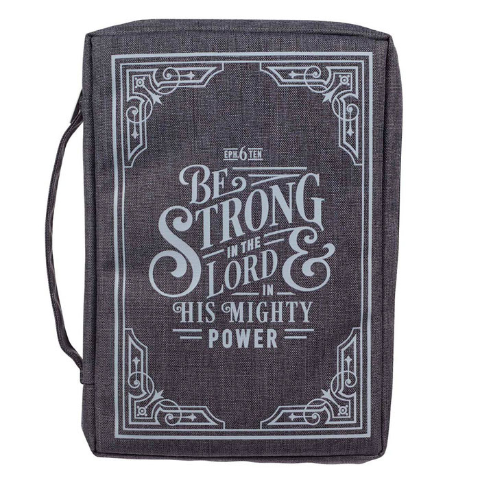 Copribibbia Be Strong in the Lord Gray Medio
