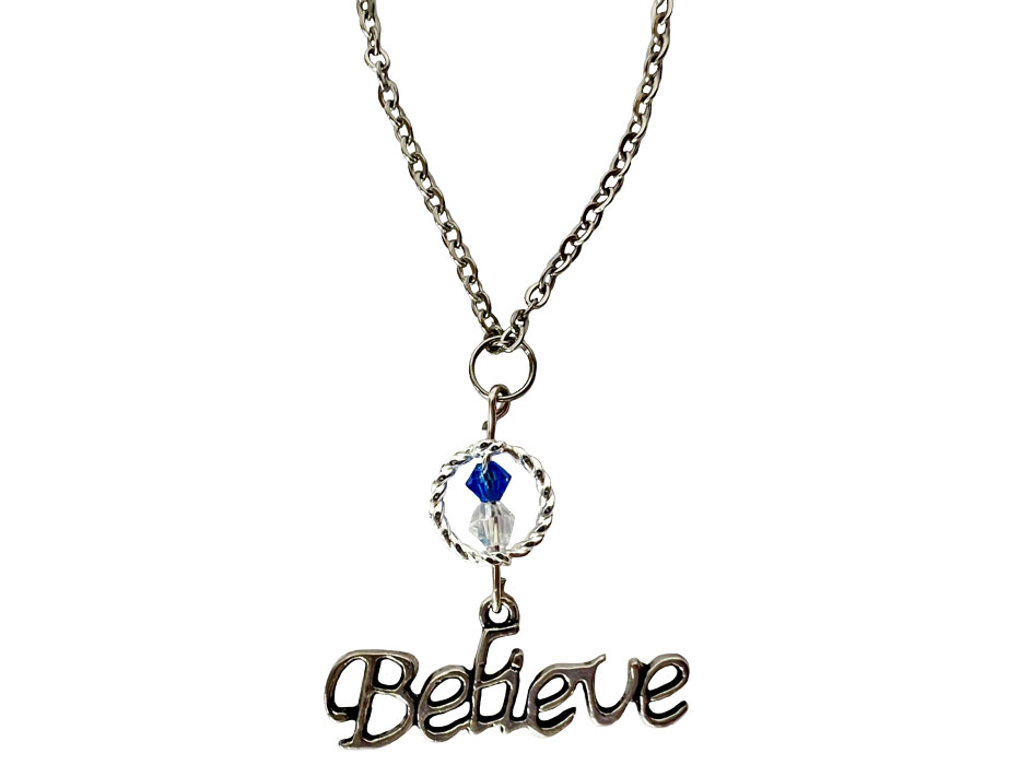Collana Believe cristallo azzurro Cerchio