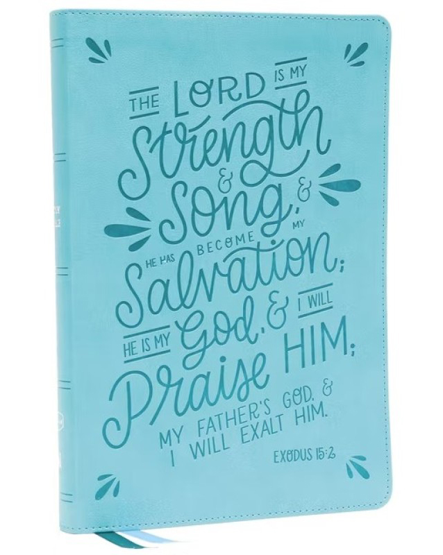 NKJV Thinline Bible Teal Red Letter Indexed
