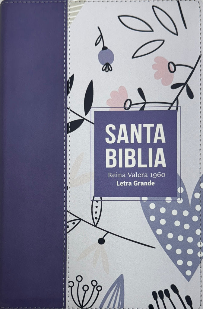 RVR60 Biblia Letra Grande Lila Tamaño Manual