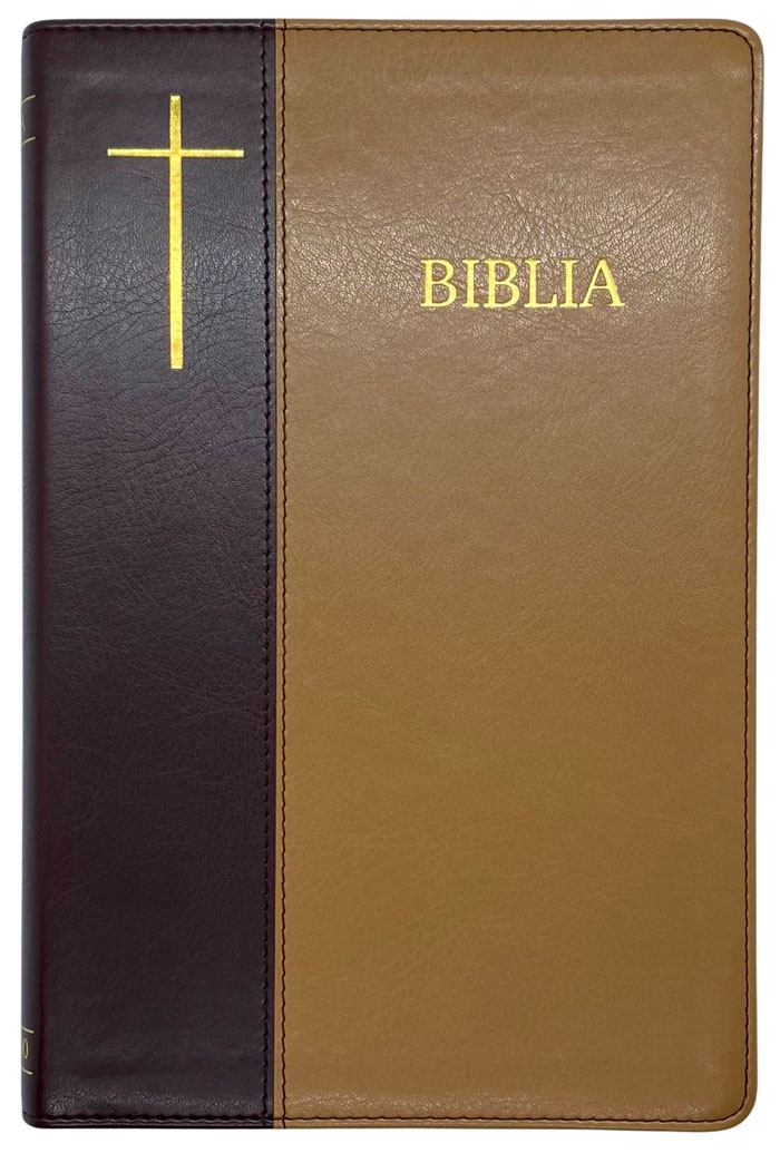 Bibbia in rumeno bicolore marrone Cornilescu - 21172