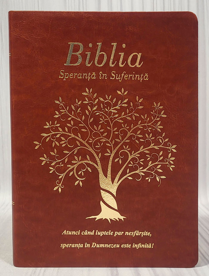 Bibbia in rumeno Speranza nella sofferenza Marrone - 20701