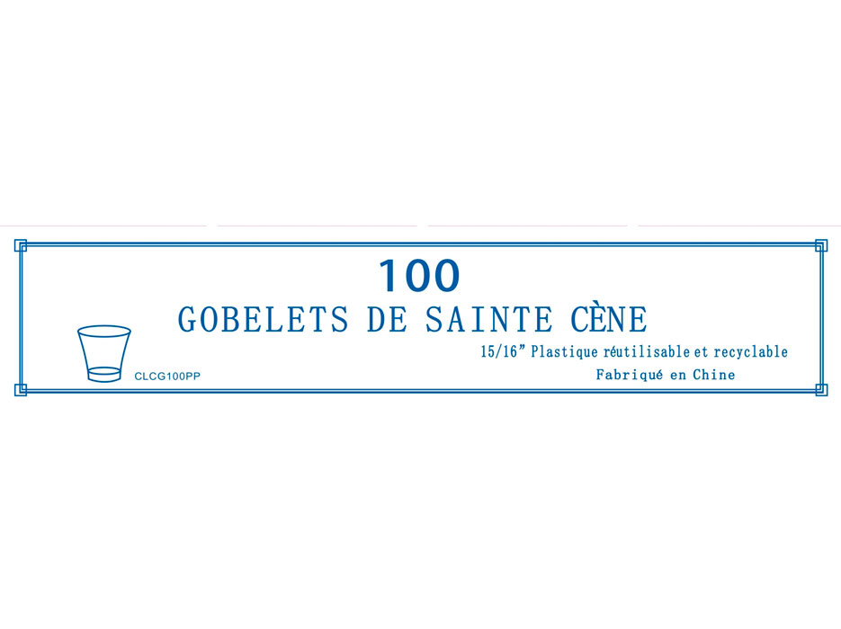 Confezione da 100 Bicchierini per la Santa Cena