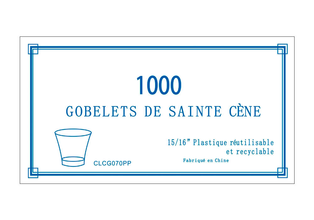 Confezione da 1000 Bicchierini per la Santa Cena