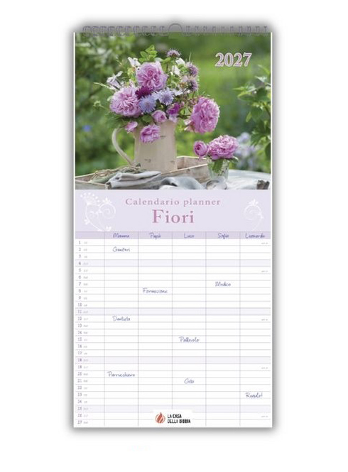 Calendario Planner Fiori 2027