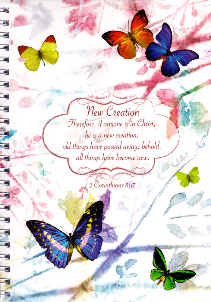 Quaderno "Butterflies" - 2 Corinthians 5:17